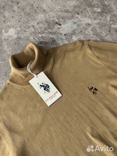 Водолазка US polo assn мужская светлая