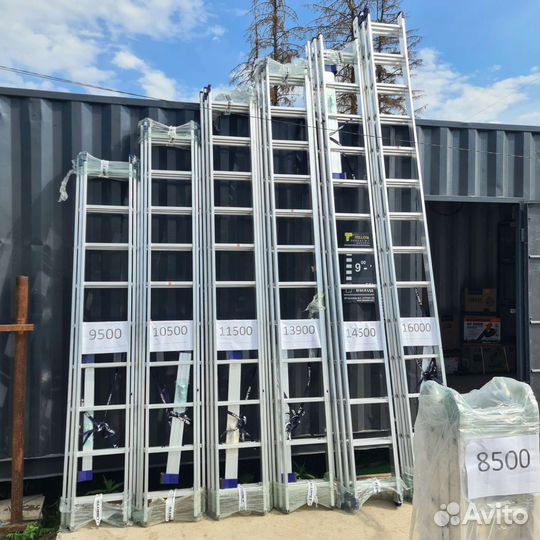 Лестница Алюмет 3*12 алюминиевая H3 5312
