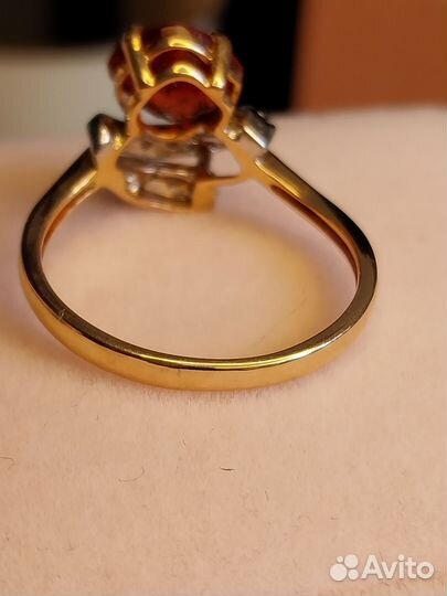 Кольцо золото со прир.шпинелью 1,8 карат