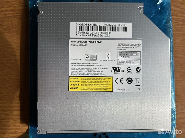Привод DVD-RW lite-ON DS-8A8SH