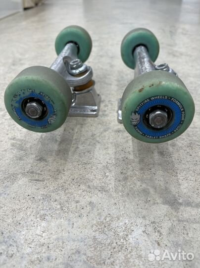 Подвески для скейта independent + колеса spitfire