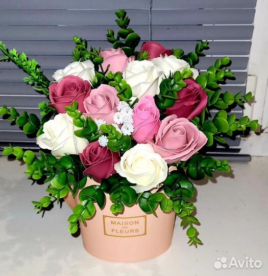 Букеты из мыльных роз