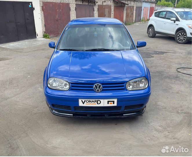 Сплиттер под передний бампер VW Golf 4