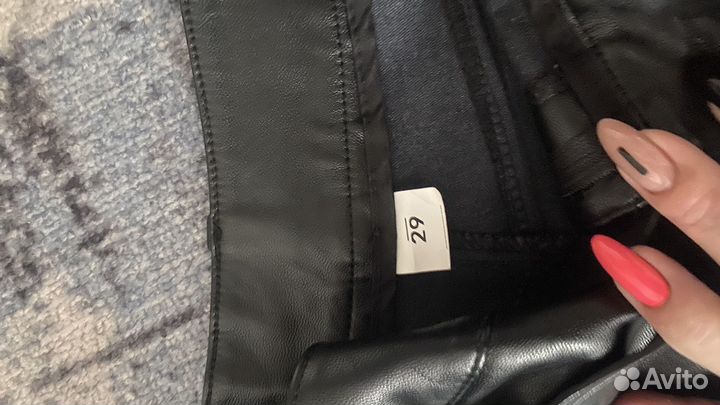 Брюки кожанные