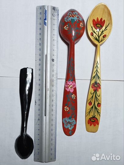 Салатные ложки деревянные СССР, 