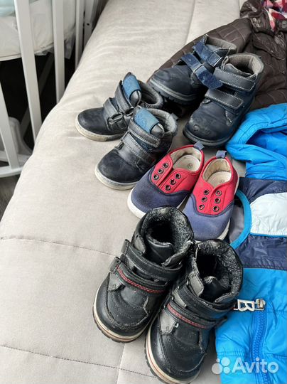 Пакет одежды и обуви на мальчика 3-4 лет