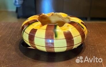 Пепельница круглая, фаянсовая, 