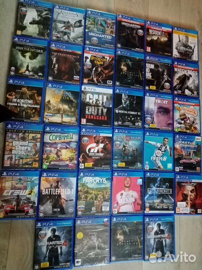 Диски на PS4