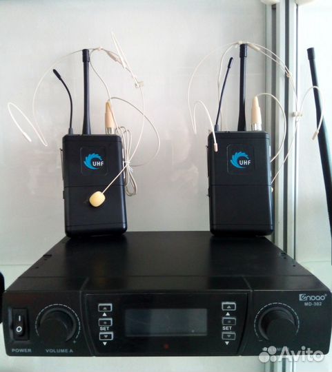 Радиомикрофон Enbao MD-302 BP 2 головные гарнитуры