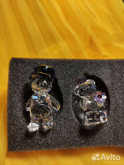 Фигурки мишки Swarovski свадьба