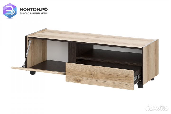 Тв-тумба Прага 1200 дуб делано / дуб венге