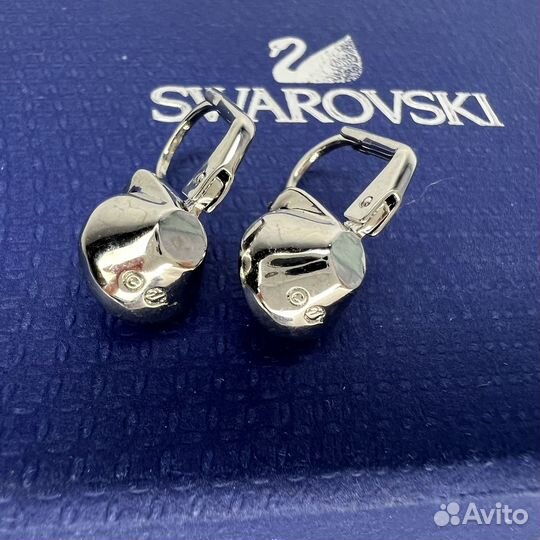 Swarovski Bella V сиреневые серьги