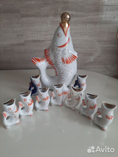 Хрусталь, фужеры Лотос,графин-штоф СССР