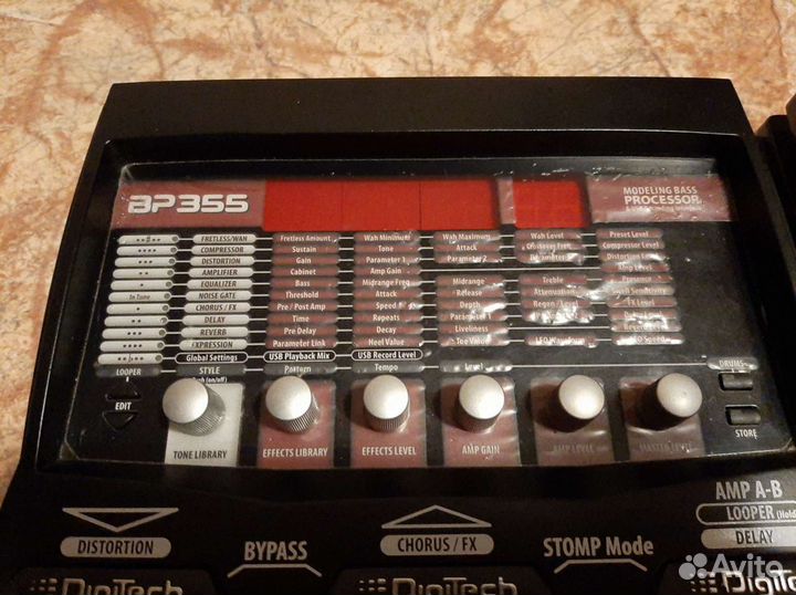 Бас гитарный процессор digitech bp355