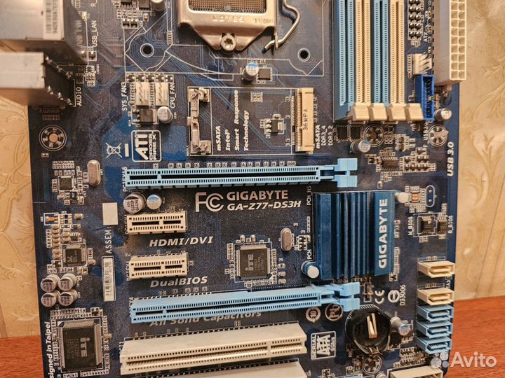 Материнская плата gigabyte GA-Z77-DS3H LGA1155