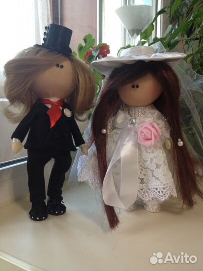 Куклы Жених и Невеста. Ручная работа