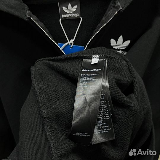 Зип худи balenciaga adidas оверсайз