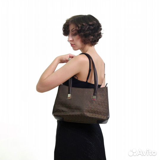 Винтажная сумка коричневая G