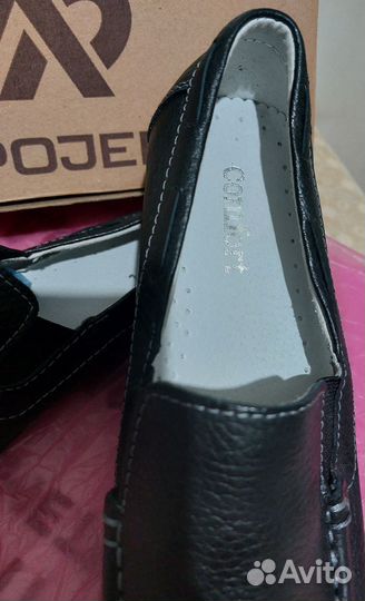 Мокасины женские 38 размер натуральная кожа новые