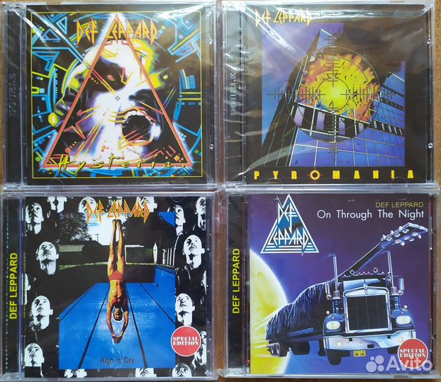 CD - хард рок, Def Leppard,DIO,Extrem,Robert Plant