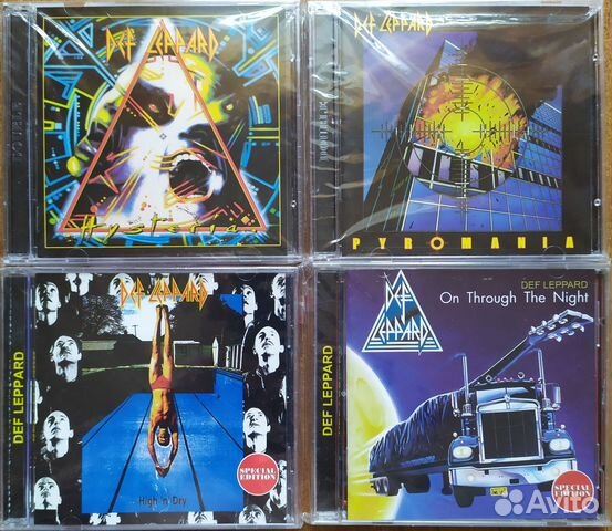 CD - хард рок, Def Leppard,DIO,Extrem,Robert Plant