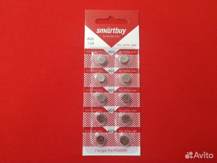 Батарейка часовая SmartBuy AG5-10B 10 шт