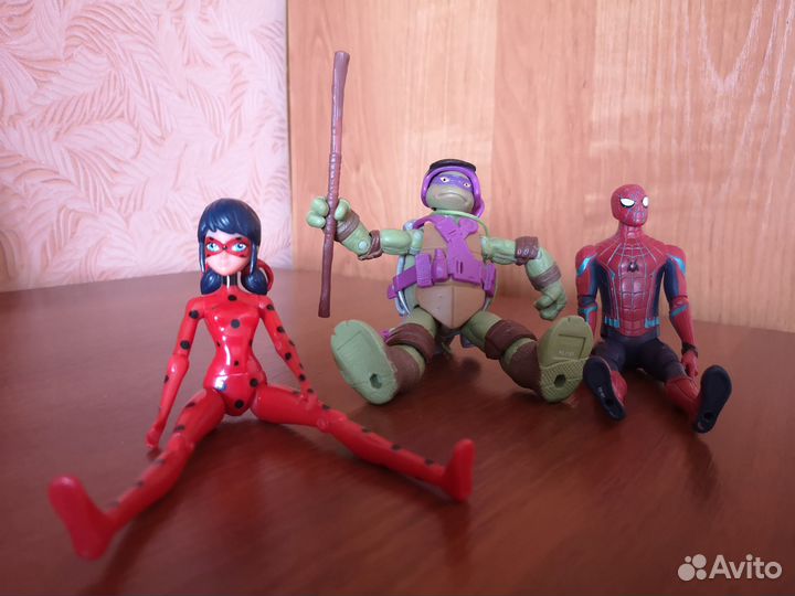 Леди Баг, Черепашка Ниндзя, Человек-Паук