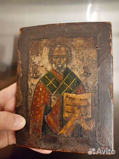 Икона николай чудотворец старинная