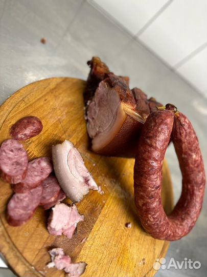 Домашняя копченая колбаса