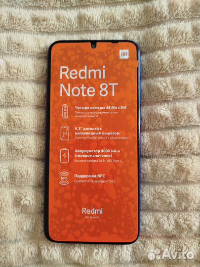Xiaomi Redmi Note 8T, 4/64 ГБ