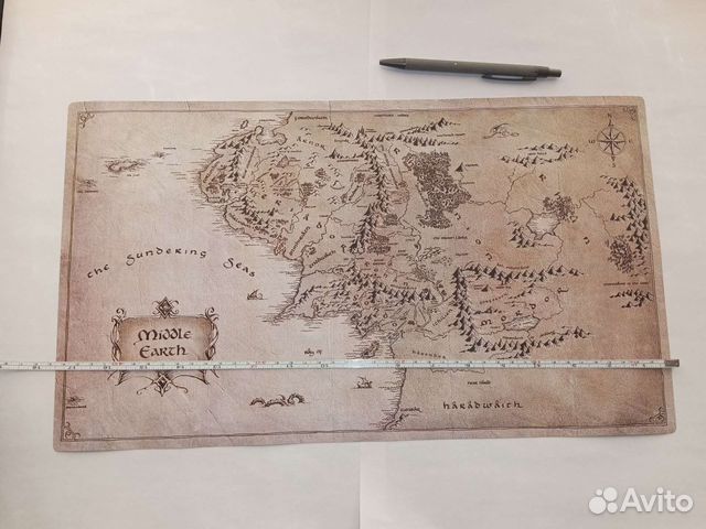 Властелин колец, карта Средиземья, хоббит