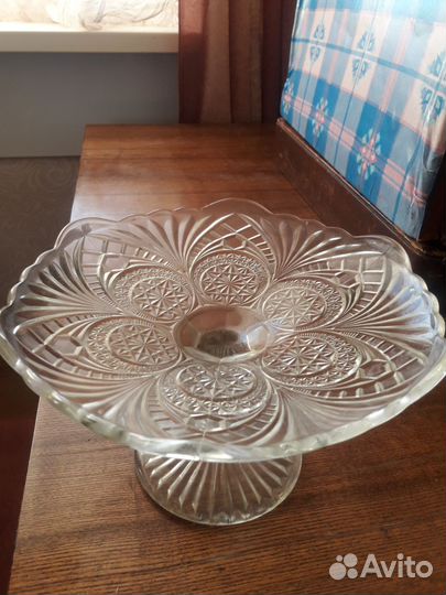 2хярусная тарелка и ваза на ножке