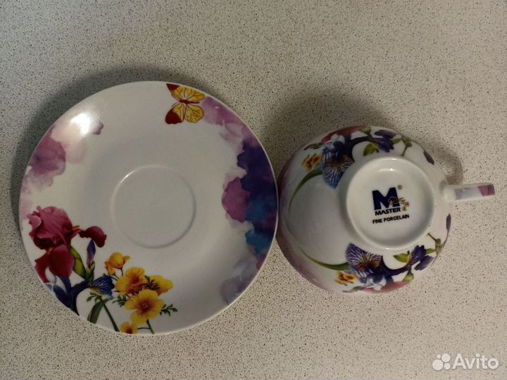 Чайная пара Master Fine Porcelain фарфор новый