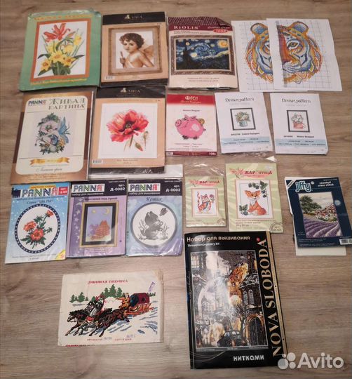 Вышивка крестиком 2 (наборы, схема+нитки)