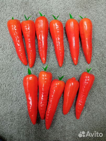 Муляж моркови морковь морковки для декора занятий