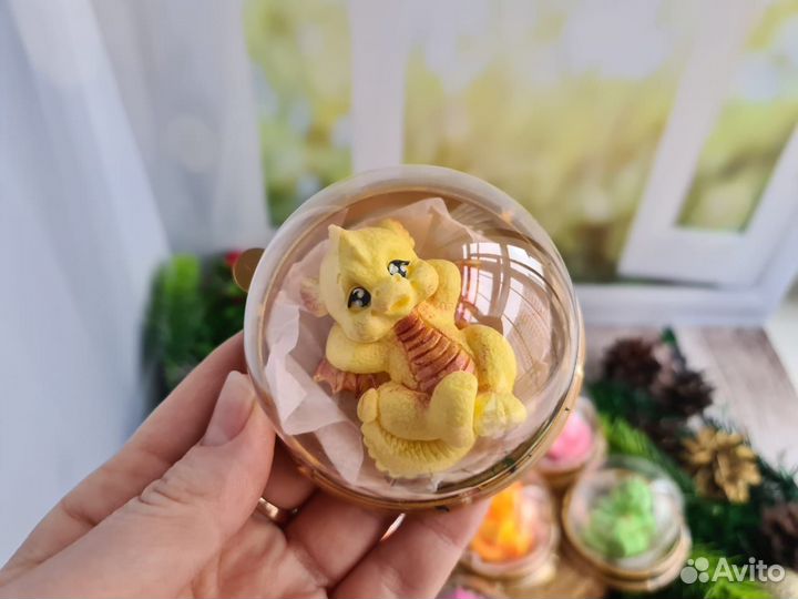 Мыло ручная работа Дракон в куполе Подарок