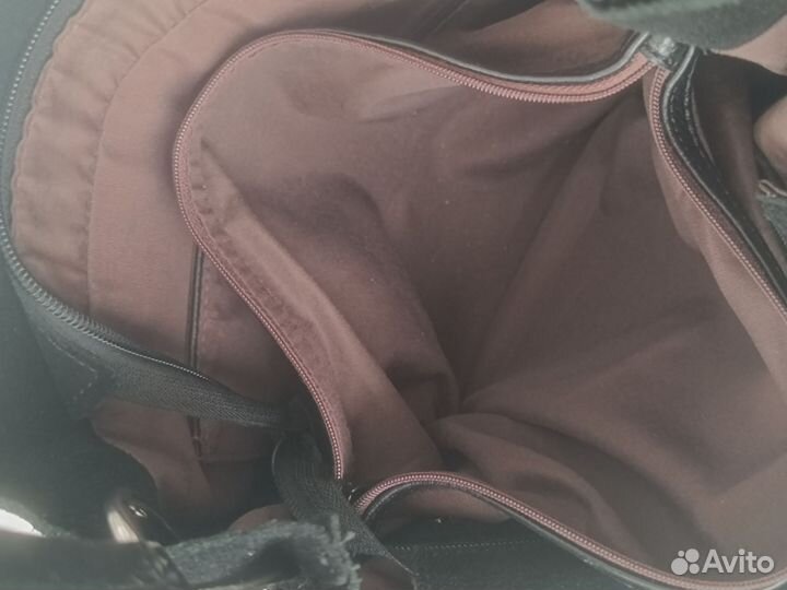 Сумка женская натуральная замша черная