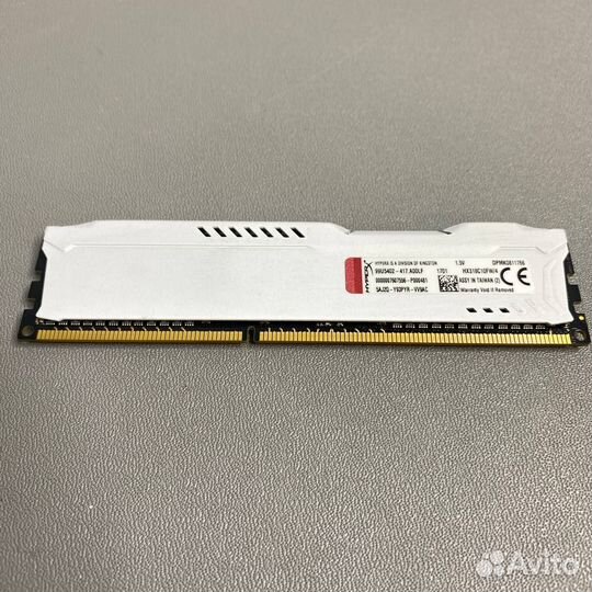 Озу HyperX Fury 4 гб DDR3 1866 мгц dimm CL10 HX318