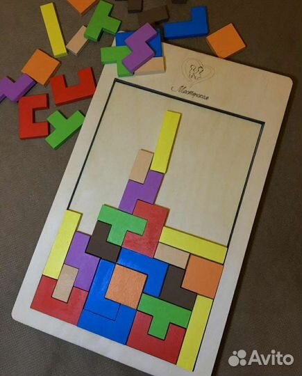 Тетрис.Деревянная головоломка