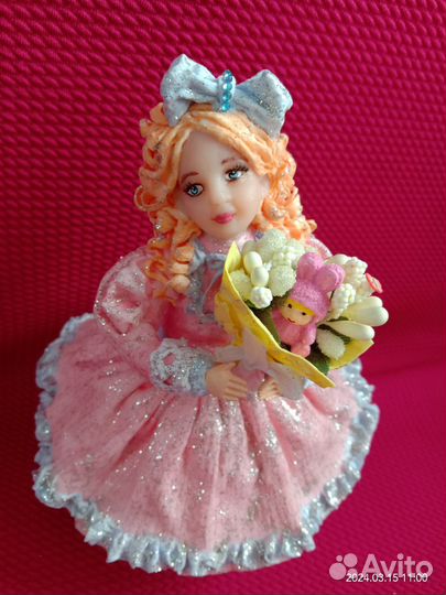 Ёлочная игрушка из ваты