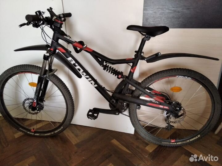 Горный велосипед btwin ST520S двухподвес