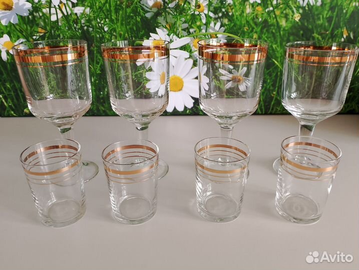 Бокалы фужеры рюмки стекло СССР