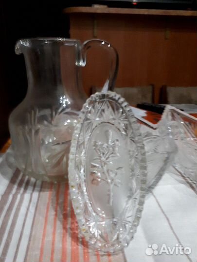 Хрустральные ладьи, вазочки