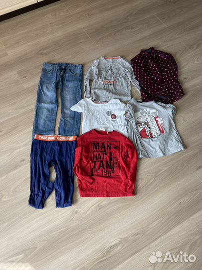 Вещи пакетом на мальчика рост 128 134