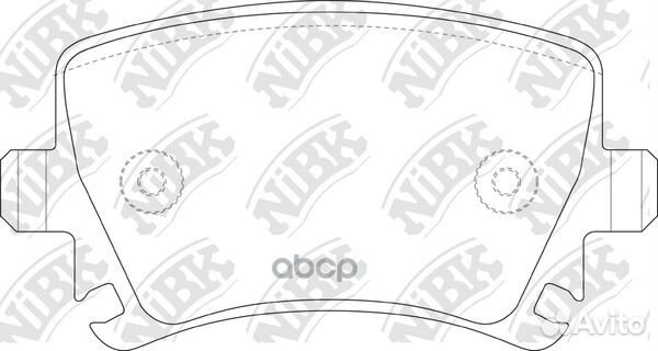 Колодки задние (audi A4 (B7), A6 (C6), skoda OC