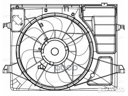 Вентилятор радиатора (с кожухом) KIA cerato 09