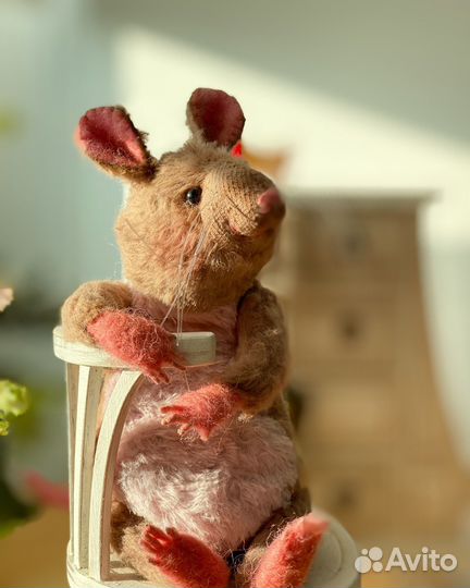 Коллекционная интерьерная игрушка в стиле тедди