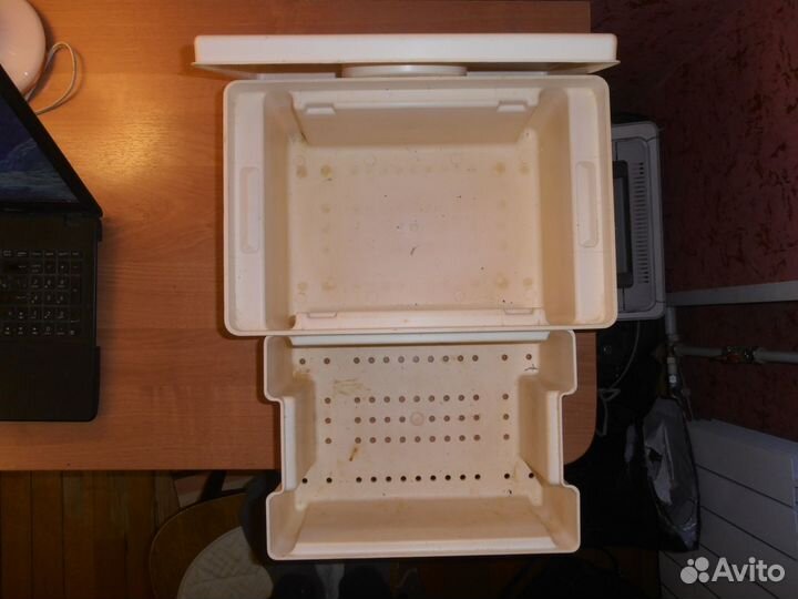 Контейнер двойной, с крышкой 39 х 26 х15