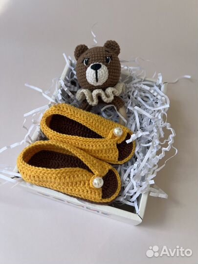 Набор (пинетки, грызунок-погремушка)