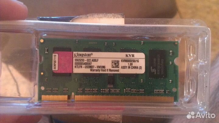 Оперативная память SO-dimm DDR2 Kingston 1GB